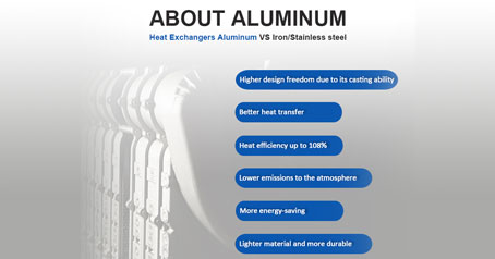 Penukar Panas Aluminium VS Besi/Baja tahan karat